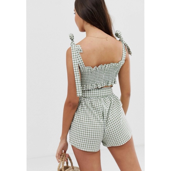 Fashion Union Beach Two Piece in Green - Picture 2 of 5